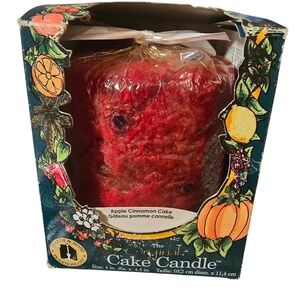 The Original Cake Candle Apple Cinnamon Cake Hearth & Home 2001 New In Open Box